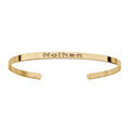 Bracelets sur Artemare : Bracelet esclave en plaqu&eacute; or jaune ruban fin ouvert &agrave; graver