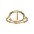 Bagues sur Artemare : Bague en plaqu&eacute; or 1 maille marine lisse