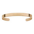 Bracelet ruban ouvert en acier et PVd jaune &agrave; graver 63mm X 47mm