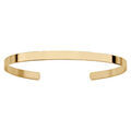 Bracelets sur Artemare : Bracelet esclave en plaqu&eacute; or jaune ruban large ouvert &agrave; graver