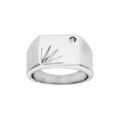 Chevali&egrave;re en acier carr&eacute; diamant&eacute; &eacute;toile avec strass