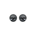 Boucles d'oreille sur Artemare : Boucles d'oreilles en argent rhodi&eacute; boule h&eacute;matite 6mm et fermoir poussette