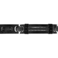 Bracelets sur Artemare : Bracelet en acier et PVD noir plaque et gros c&acirc;ble noir 21,5cm (r&eacute;glable en 20,50 et 19 cm) triple fermoir