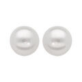 Boucles d'oreille sur Artemare : Boucles d'oreilles en Argent rhodi&eacute; perle de culture d'eau douce 9mm et fermoir poussette