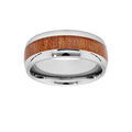 Bague en acier et bois clair Artemare