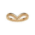 Bague en plaqu&eacute; or forme V Artemare