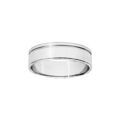 Alliances sur Artemare : Alliance en argent ruban avec filet largeur 6mm
