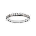 Bagues sur Artemare : Bague en argent rhodi&eacute; grande taille demi rail d'oxydes blancs sertis