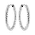 Boucles d'oreille sur Artemare : Cr&eacute;oles en acier fantaisie motif &eacute;pis en 23mm