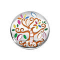 Bague Stella Mia en acier ronde et nacre arbre de vie multi couleur Artemare