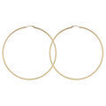 Boucles d'oreille sur Artemare : Cr&eacute;oles en plaqu&eacute; or fil diam&egrave;tre 75mm