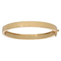 Bracelets sur Artemare : Bracelet jonc en plaqu&eacute; or lisse articul&eacute; 50x60mm