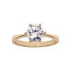 Bague en plaqu&eacute; or grande taille solitaire 6 griffes