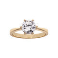Bague en plaqu&eacute; or grande taille solitaire 6 griffes
