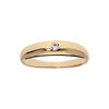 Bague en plaqu&eacute; or grande taille jonc anglais 5mm 1 oxyde blanc serti