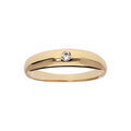 Bagues sur Artemare : Bague en plaqu&eacute; or grande taille jonc anglais 5mm 1 oxyde blanc serti