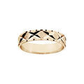 Alliances sur Artemare : Alliance en vermeil motif en X largeur 5mm