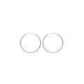 Cr&eacute;oles en argent rhodi&eacute; fil diamant&eacute; en 1,5mm et diam&egrave;tre 34mm Artemare