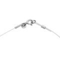 Collier en argent rhodi&eacute; fil nylon r&eacute;glable jusqu'a 50cm Artemare