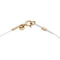 Collier en argent et dorure jaune fil nylon r&eacute;glable jusqu'a 50cm