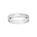Alliances sur Artemare : Alliance en argent rhodi&eacute; satin&eacute;e largeur 4mm