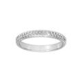 Alliances sur Artemare : Alliance en argent rhodi&eacute; diamant&eacute;e en &eacute;toile largeur 3mm