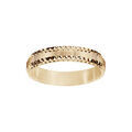 Alliances sur Artemare : Alliance en vermeil diamant&eacute;e et rainur&eacute;e largeur 4mm