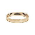 Alliances sur Artemare : Alliance en vermeil rainures largeur 4mm