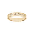 Alliances sur Artemare : Alliance en vermeil ruban grav&eacute;e "je t'aime" largeur 4mm
