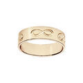 Alliance en vermeil ruban grav&eacute;e symbole infini largeur 6mm Artemare
