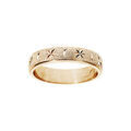 Alliances sur Artemare : Alliance en vermeil granit&eacute;e diamant&eacute;e &eacute;toile largeur 4mm