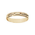 Alliances sur Artemare : Alliance en vermeil diamant&eacute;e crois&eacute;e largeur 4mm