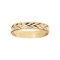 Bague en vermeil diamant&eacute;e en &eacute;pis largeur 4mm