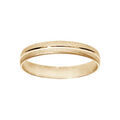 Alliance en vermeil givr&eacute;e largeur 4mm