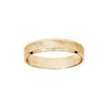 Alliance en vermeil satin&eacute;e largeur 4mm Artemare