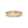 Bague en vermeil diamant&eacute;e largeur 4mm