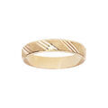 Bague en vermeil diamant&eacute;e stri&eacute;e largeur 4mm Artemare