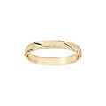 Alliance en vermeil bross&eacute; trait biais largeur 3mm