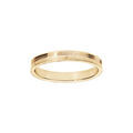 Alliance en vermeil bross&eacute; filets largeur 3mm Artemare