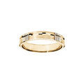 Alliance en vermeil diamant&eacute;e bross&eacute; largeur 4mm Artemare