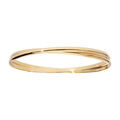 Bracelets sur Artemare : Bracelet demi jonc en plaqu&eacute; or entrelac&eacute; 62mm