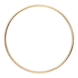 Bracelet jonc en plaqu&eacute; or 62mm diamant&eacute;