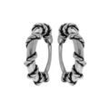 Cr&eacute;oles en acier patin&eacute; balinaises avec fil torsad&eacute; enroul&eacute; diam&egrave;tre 13mm