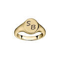 Chevali&egrave;re en vermeil plateau ovale