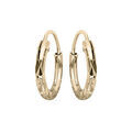 Boucles d'oreille sur Artemare : Cr&eacute;oles en argent et dorure jaune diamant&eacute;e &eacute;toile diam&egrave;tre 7mm