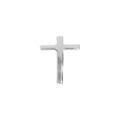 Broches sur Artemare : Pin's en argent rhodi&eacute; motif croix lisse Pins