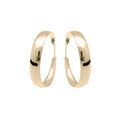 Boucles d'oreille sur Artemare : Cr&eacute;oles en vermeil cubaines lisse grand mod&egrave;le 33mm