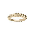 Bague en plaqu&eacute; or jonc torsade