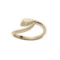 Bague en plaqu&eacute; or serpent enroul&eacute; - bague ouverte Artemare