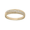 Bague en plaqu&eacute; or grande taille drap&eacute;e d'oxydes blancs sertis